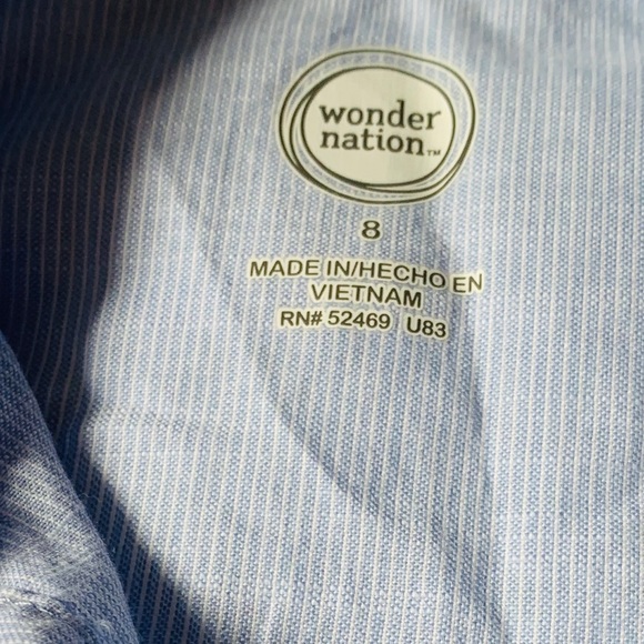 Wonder nation size 8 boys button down - Picture 3 of 4